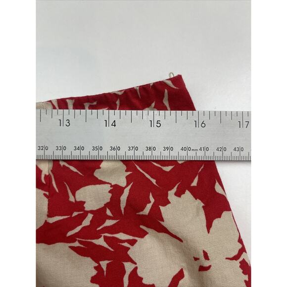 3 for $25-Due Per Due Red With Tan Pants Lightweight Cotton-blend Size 12 - Picture 5 of 12